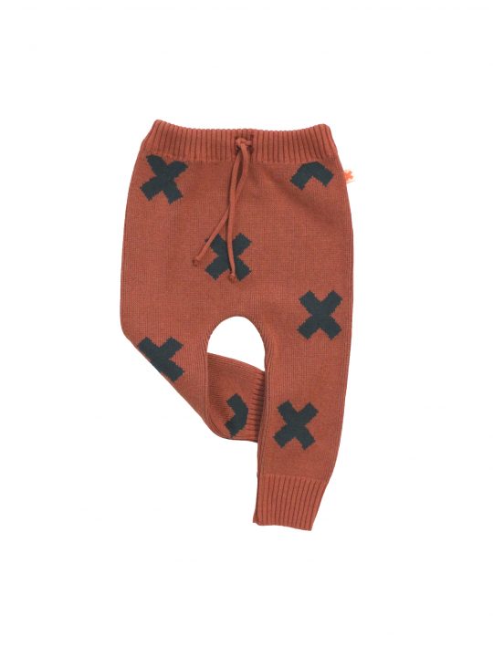 LOGO PANT KNIT TERRACOTA