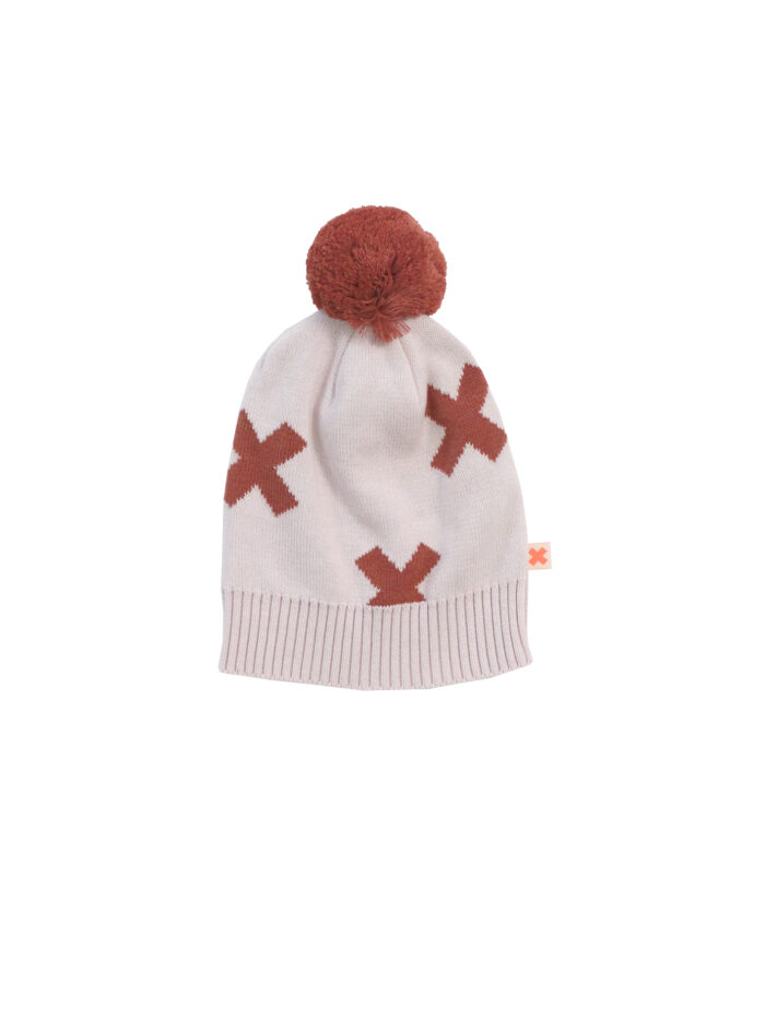 LOGO BEANIE KNIT PINK - Image 1