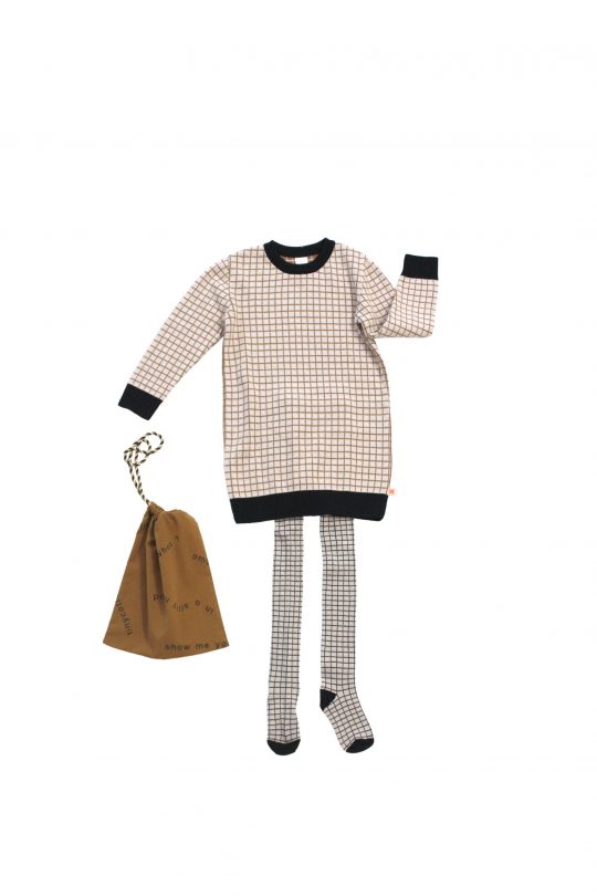 GRID OVERSIZED SWEATER KNIT