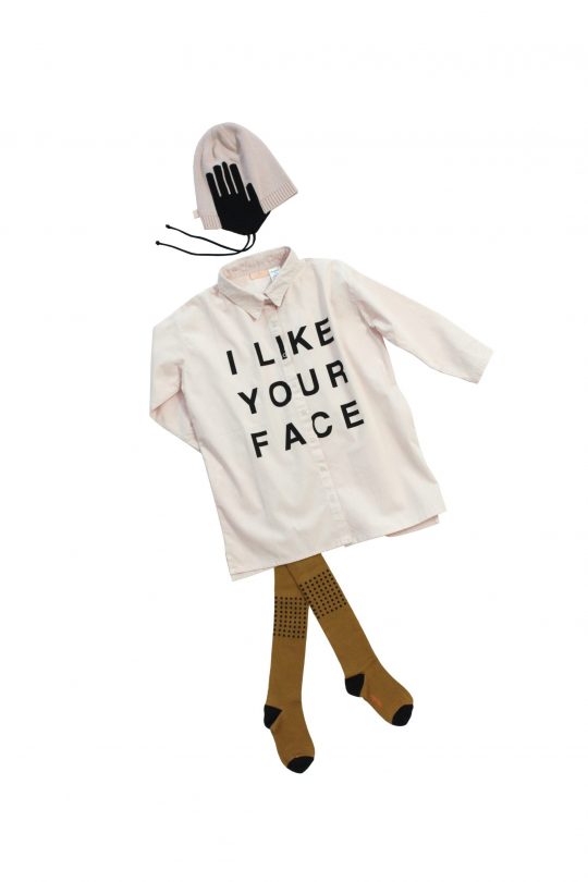 I LIKE YOUR FACE WV SHIRT-DRESS