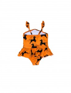 UNICORN SKIRT SWIMSUIT ORANGE - Image 2