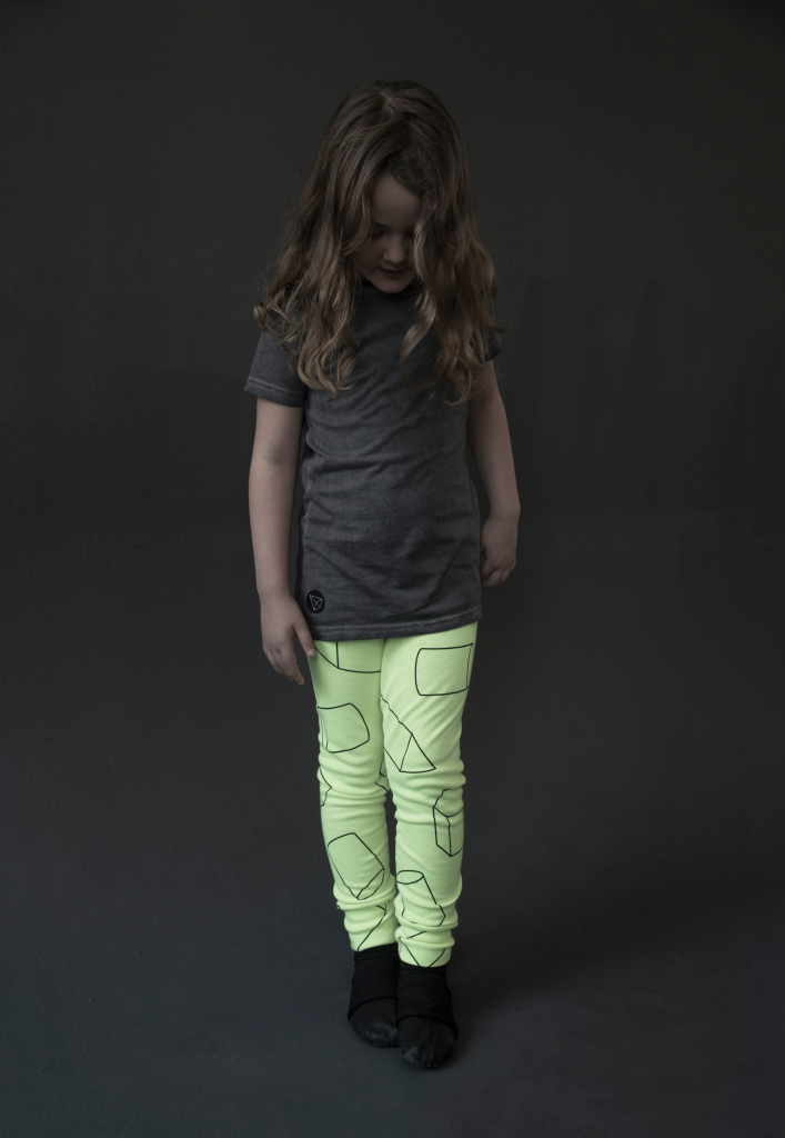 GEOMETRIC LEGGINGS - NEON YELLOW - Image 1