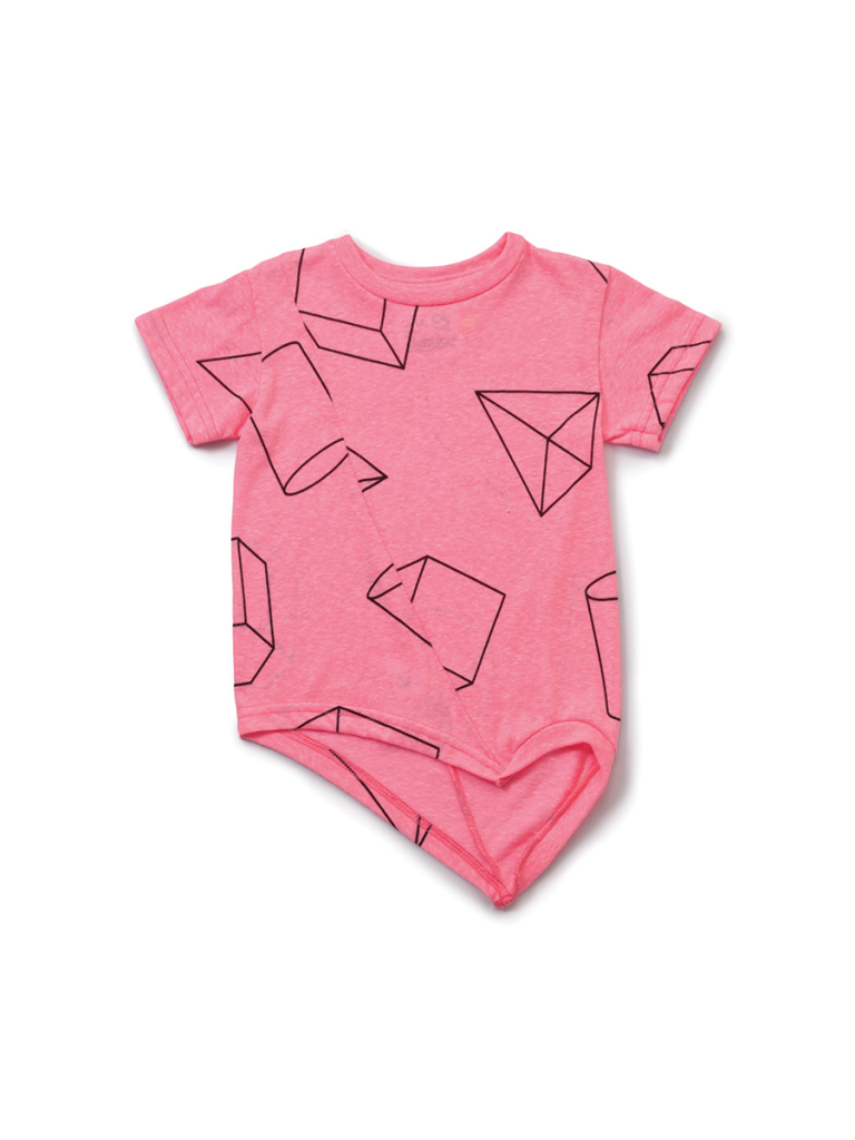 GEOMETRIC PENGUIN SHIRT - PINK - Image 1
