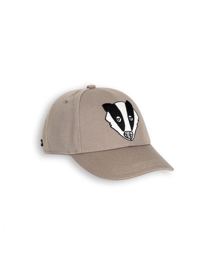BADGER EMBROIDERY CAP GREY - Image 1