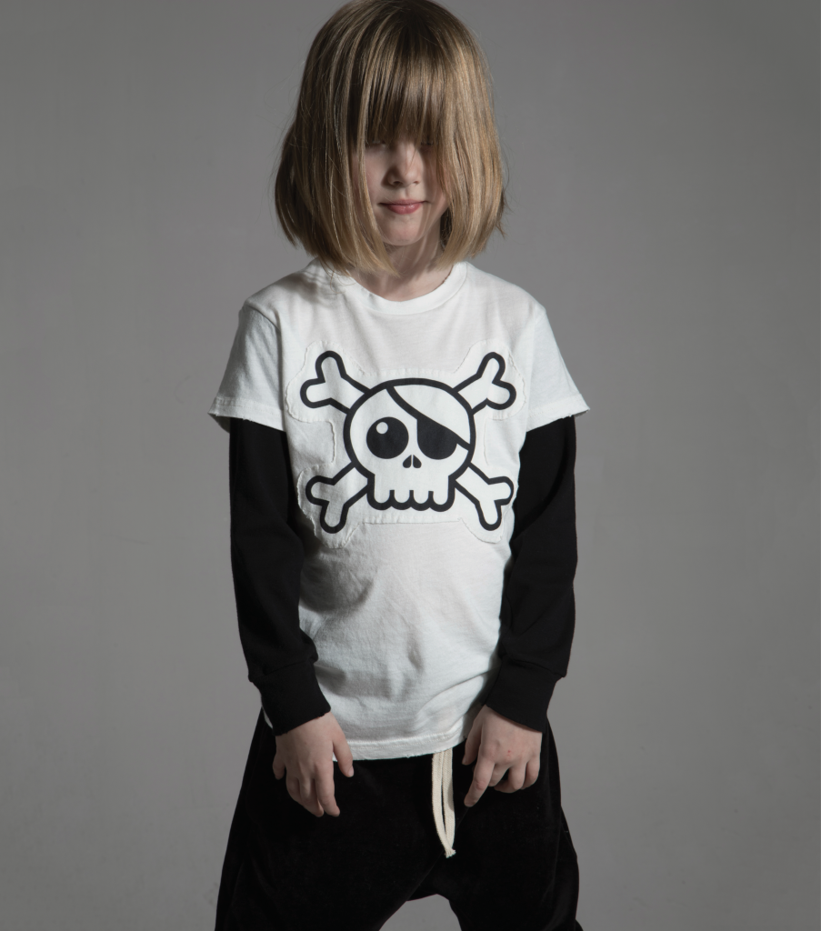 SKULL PATCH T-SHIRT WHITE - Image 1