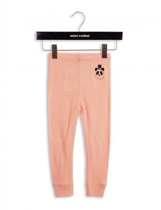 PANDA MERINO WOOL LEGGINGS - CORAL