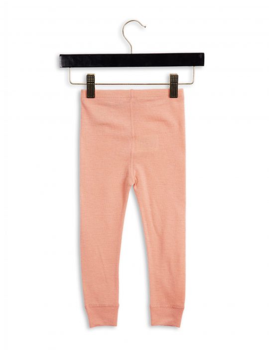 PANDA MERINO WOOL LEGGINGS - CORAL