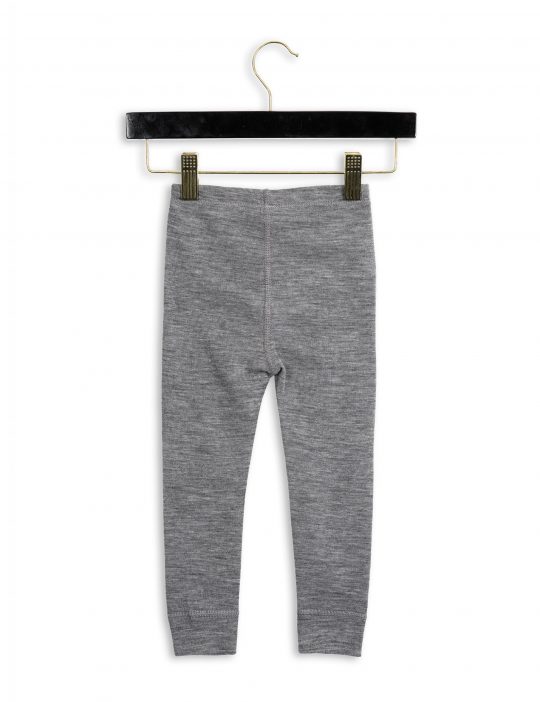 PANDA MERINO WOOL LEGGINGS - DARK GREY MELANGE