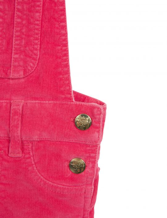 CORD DUNGAREES - PINK