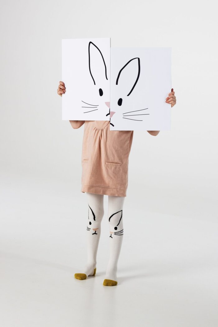 WHITE RABBIT TIGHTS - Image 1