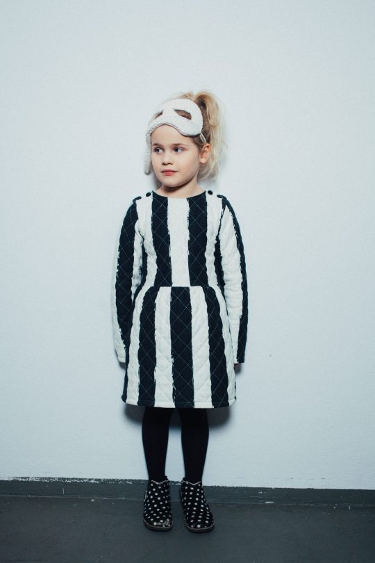 MARINIERE DRESS BLACK STRIPES