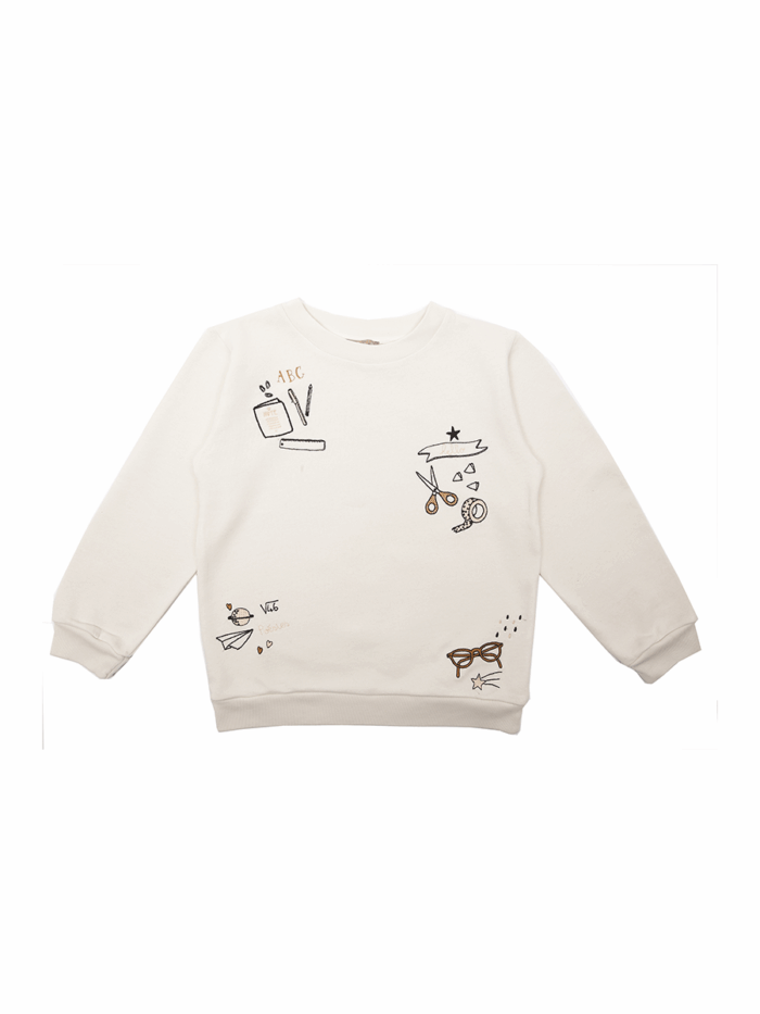 SWEATSHIRT-CREAM - Image 1