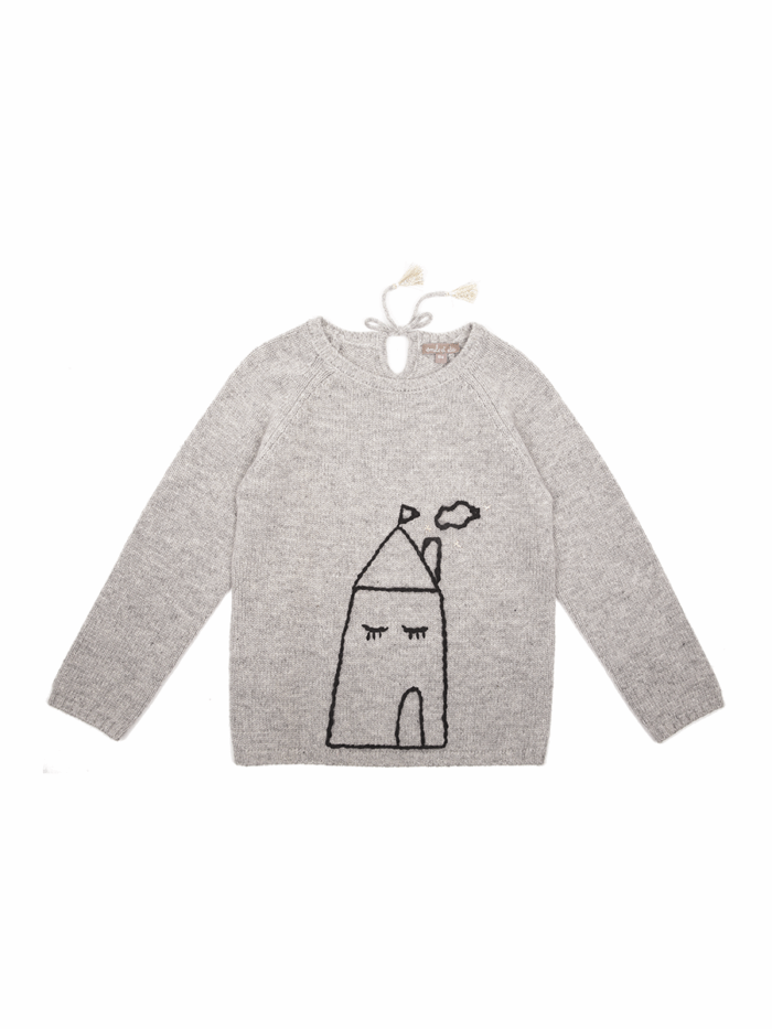 PULLOVER-GRIS CHINE - Image 1