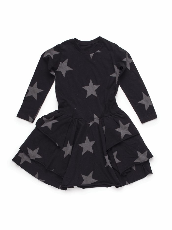 LAYERED DRESS BLACK - Image 1