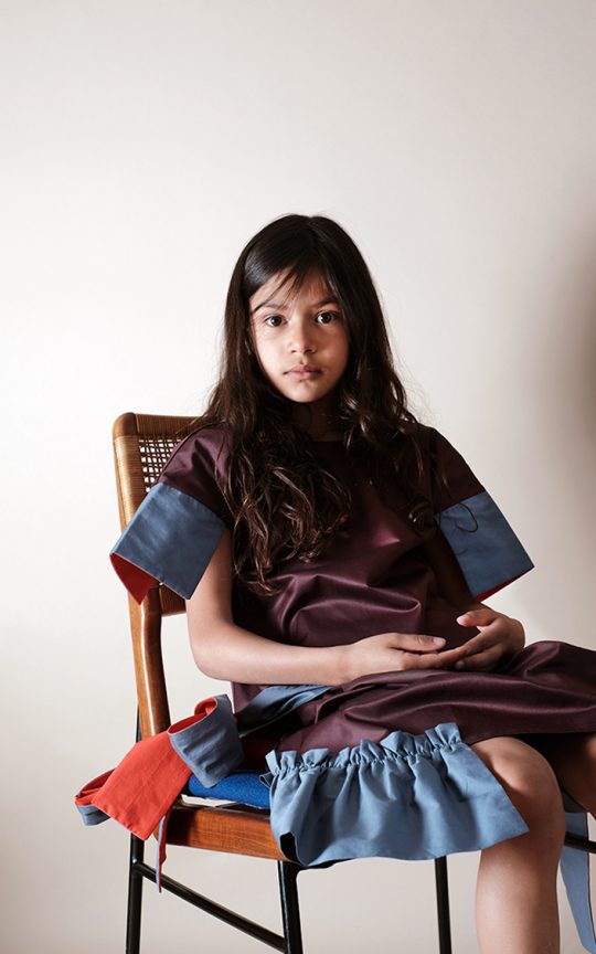 SKIRT CONCEICAO BORDEAUX BLUE