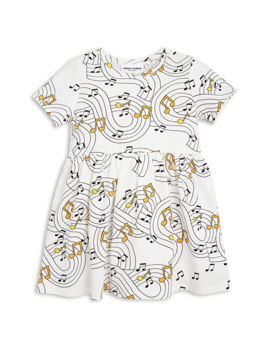 MUSIC SS DRESS OFF WHITE