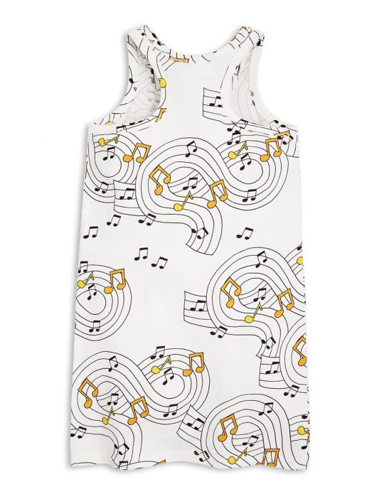 MUSIC TANK DRESS OFF WHITE