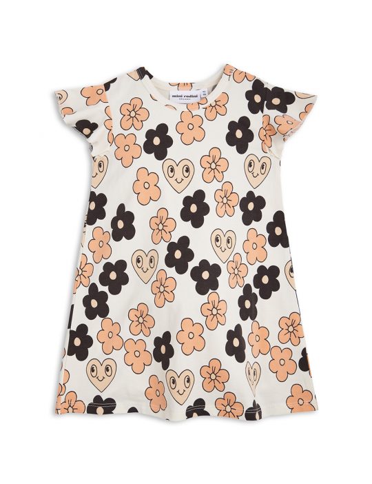 FLOWERS WING DRESS OFF WHITE