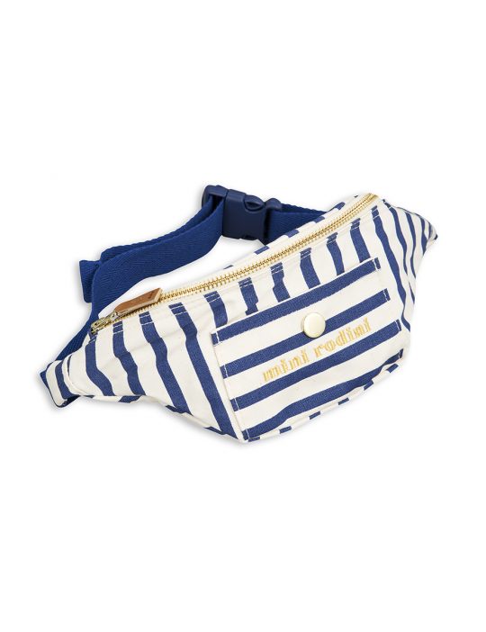 STRIPE BUM BAG BLUE