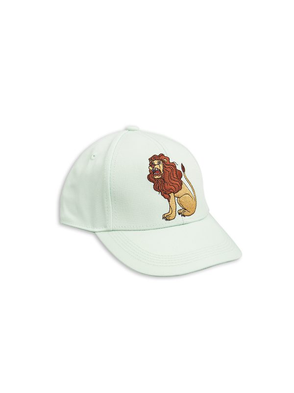 LION EMB CAP LIGHT GREEN