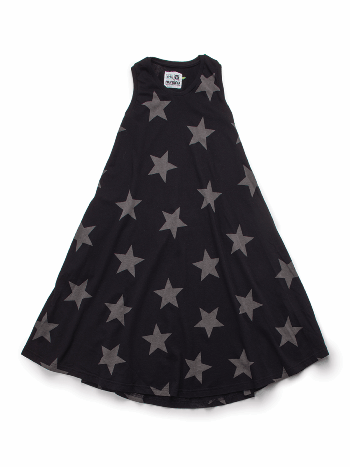 360 MAXI STAR DRESS BLACK - Image 1
