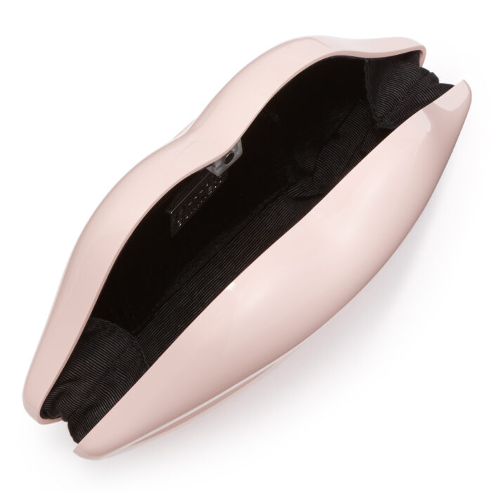 DUSKY PINK PERSPEX LIPS CLUTCH - Image 3
