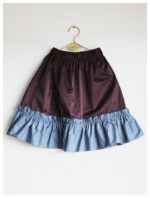SKIRT CONCEICAO BORDEAUX BLUE - Image 3