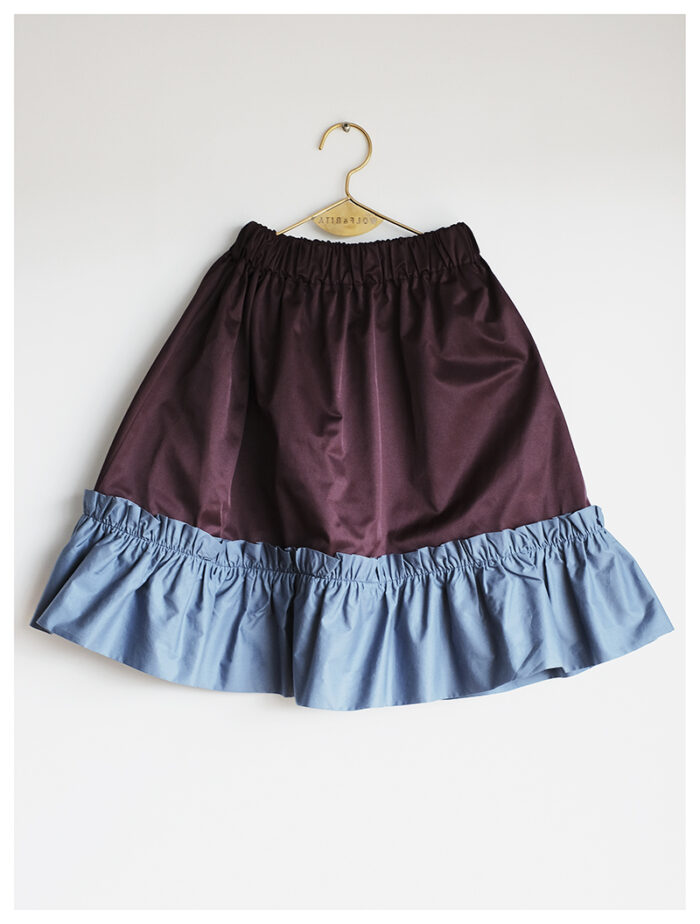SKIRT CONCEICAO BORDEAUX BLUE - Image 3