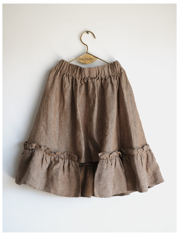 SKIRT CONCEICAO CAMEL - Image 1