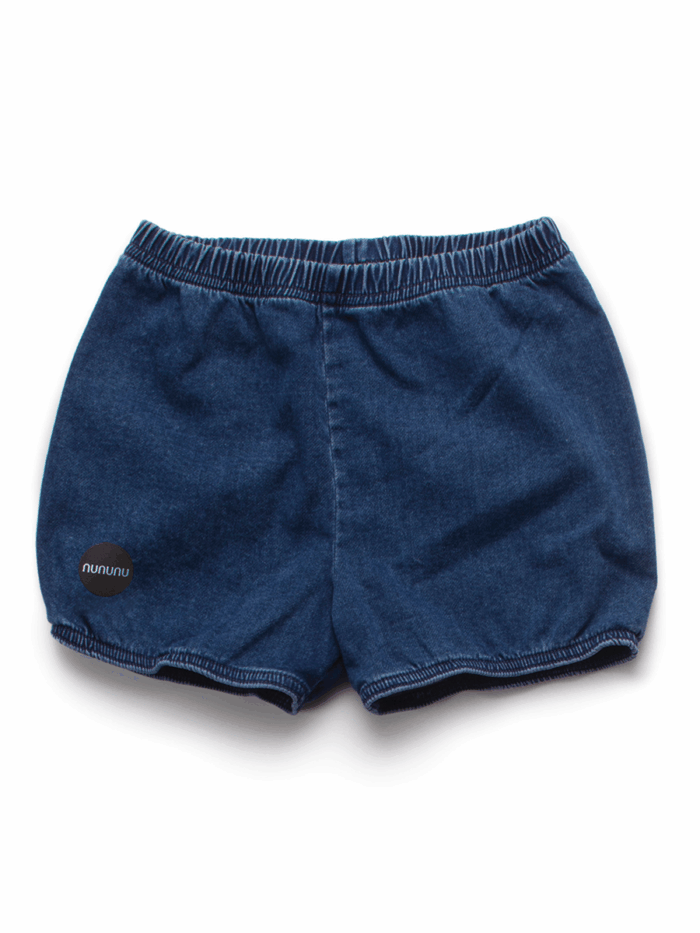 DENIM YOGA SHORTS - Image 1