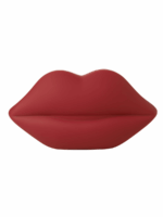 RED POWDER COATED LIPS CLUTCH