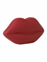 RED POWDER COATED LIPS CLUTCH - Image 2