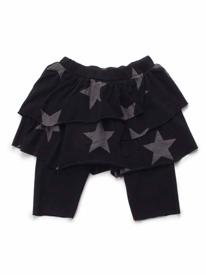 STAR LEGGINGS SKIRT BLACK - Image 1