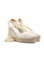 BERIBBONED SATIN WEDGE ESPADRILLE CERSEI 8 - Image 2