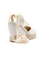 BERIBBONED SATIN WEDGE ESPADRILLE CERSEI 8 - Image 4