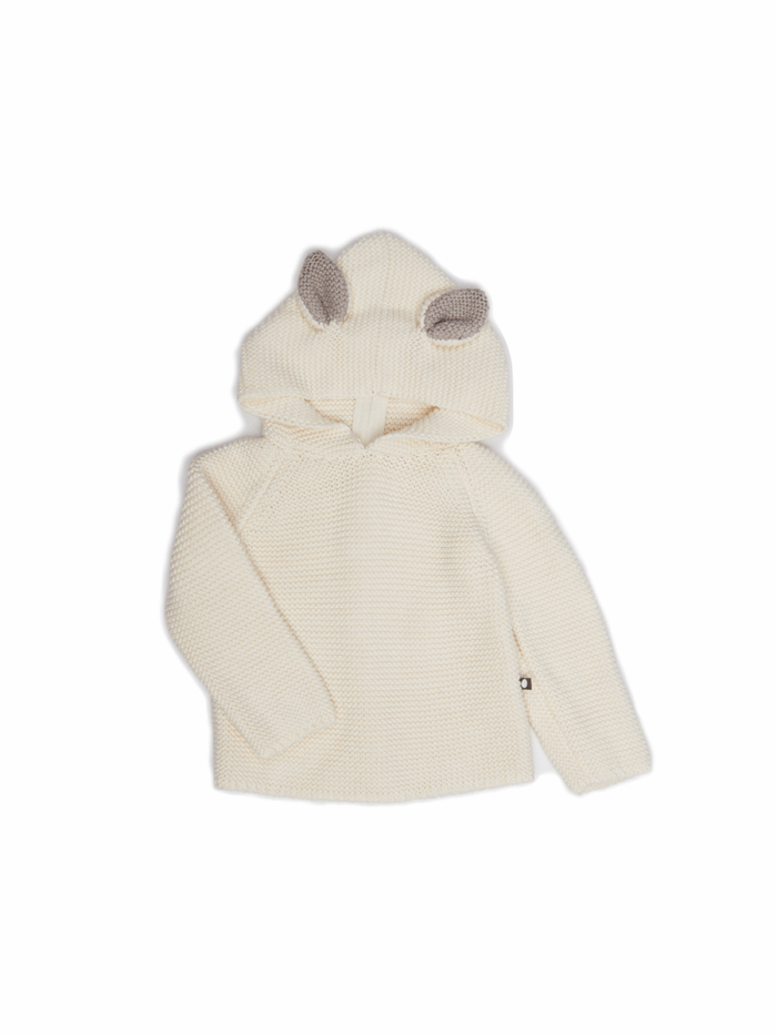 CAT HOODIE WHITE - Image 1