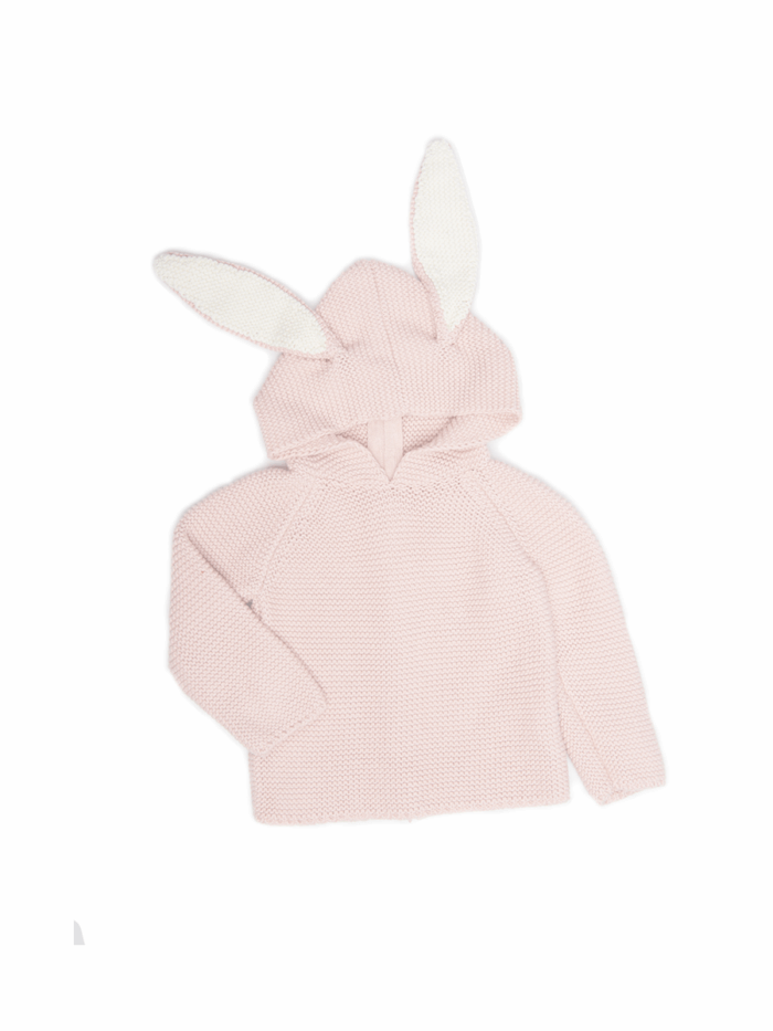 BUNNY HOODIE LIGHT PINK - Image 1