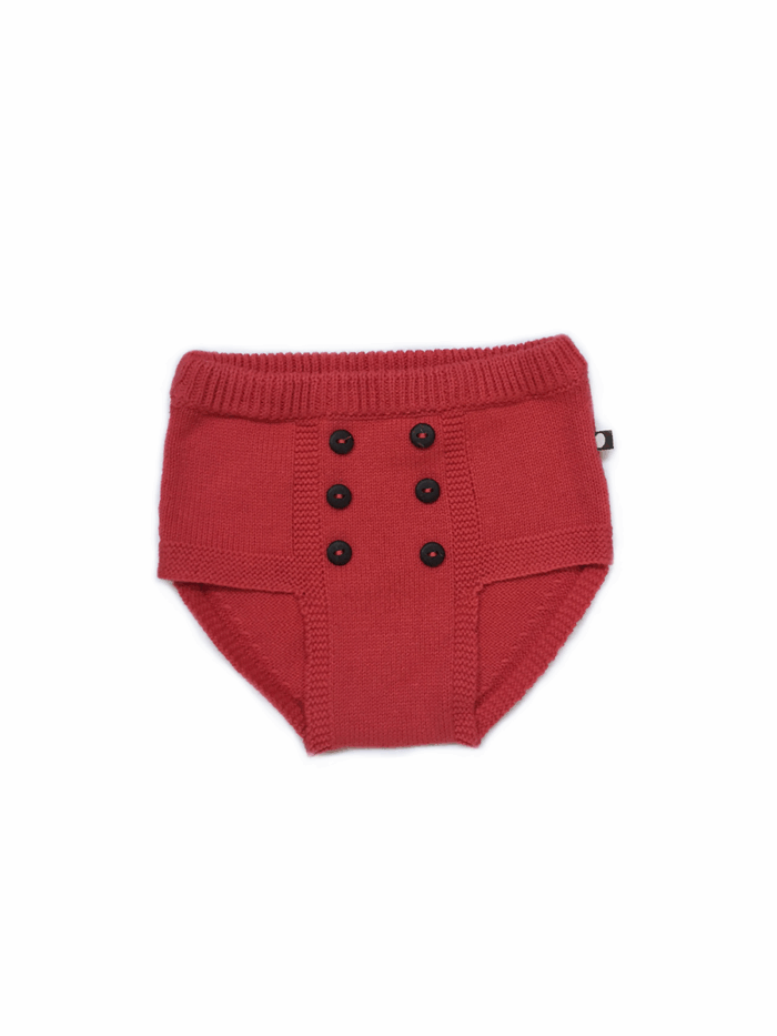 RETRO DIAPER COVER RED - Image 1