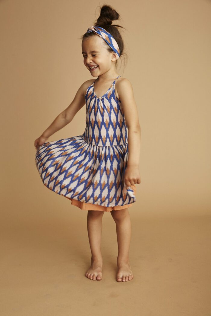 DRESS TORY IKAT BLUE - Image 4