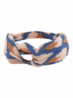WRAP HAIRBAND IKAT BLUE