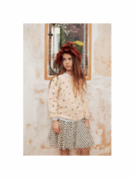 SWEATSHIRT BEIGE AO CERISE
