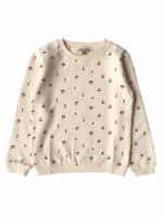SWEATSHIRT BEIGE AO CERISE - Image 2