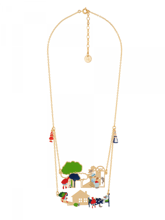 FLAGSHIP SCENES OF THE LITTLE RED RIDING HOOD DOUBLE ROW NECKLACE
