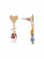 MINIATURES OF ALICE AND THE WHITE RABBIT EARRINGS - Image 2