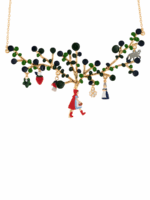 TTLE RED RIDING HOOD AND LEAFY TREE WITH CHARMS NECKLACE - Image 2