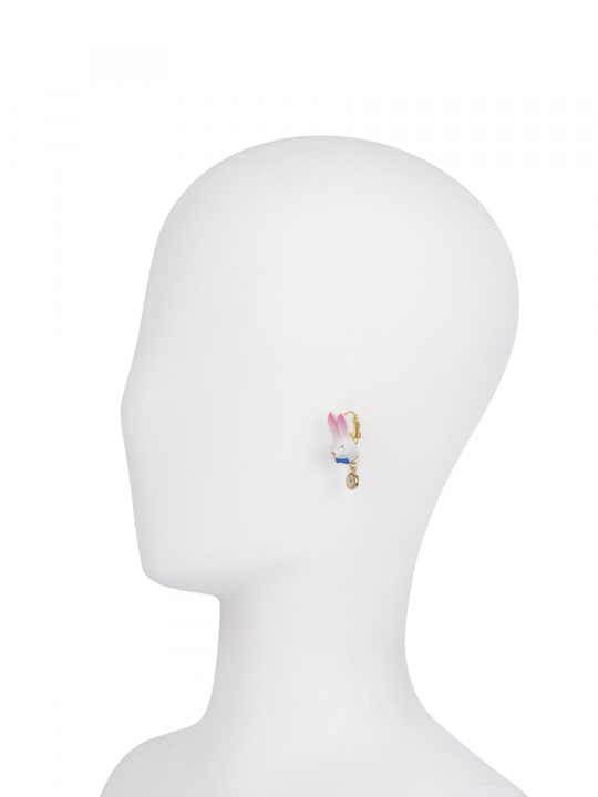 THE WHITE RABBIT AND ALICE EARRINGS