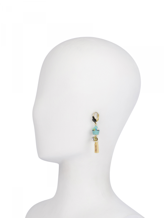 ALICE AND THE WHITE RABBIT DROP EARRINGS