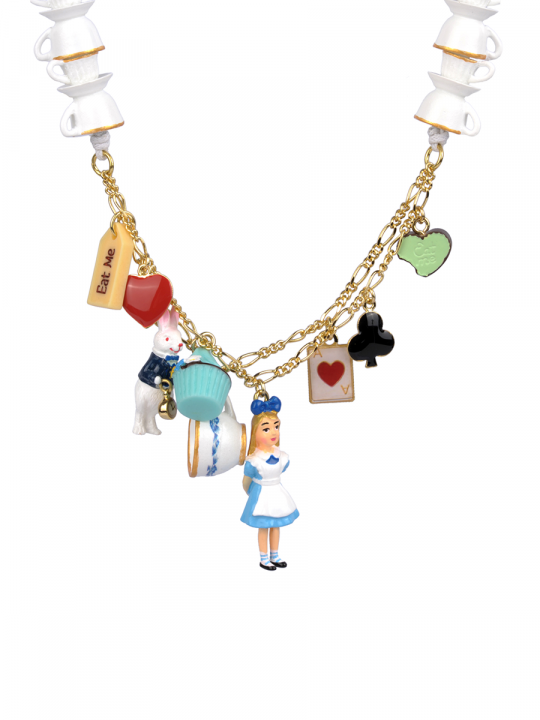 ALICE IN WONDERLAND TEATIME TEACUP NECKLACE
