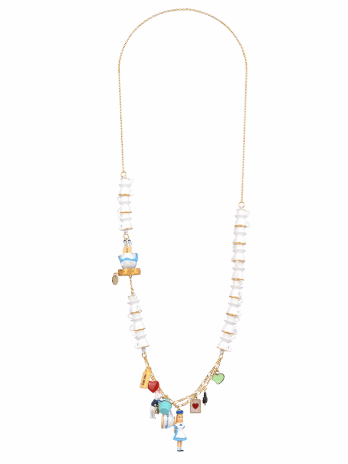 ALICE IN WONDERLAND TEATIME TEACUP NECKLACE - Image 1