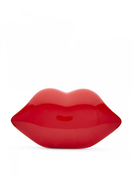 LARGE RED PERSPEX LIPS CLUTCH